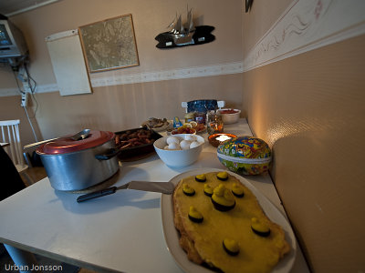 Påskmiddag av förstklassig modell