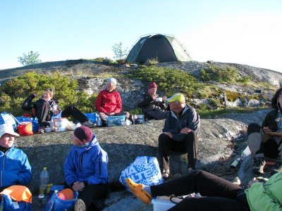 Samling fr matintag p Stora Bredskr i Ut-Fredel