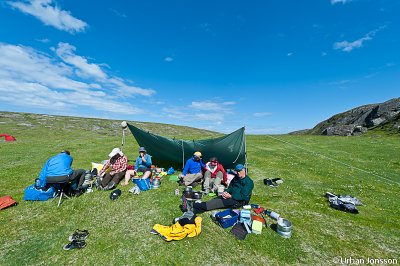 Hestvikka p Lovund., lite blsigt men vi ordnade raskt vindl.