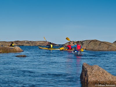 Fina små passager & tidvis paddling med horisontvy.