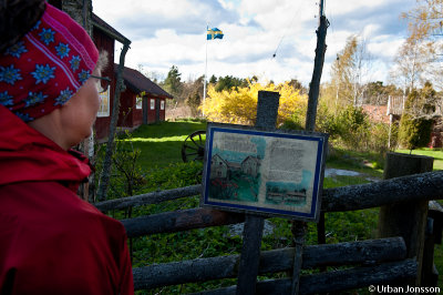 En riktigt fin  med ppet landskap och en naturskola mitt p n.