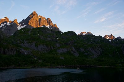 Sunset in the Trollfjord
