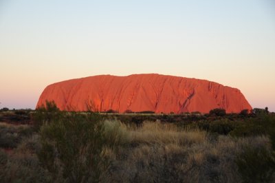 dramatic red glowing Ayers Rock DSC_5056.JPG