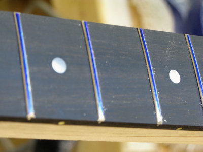 Day 5 - Marking The Top of the Frets Prior To Leveling
