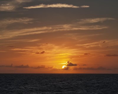 Sunset At Sea