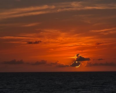 Sunset At Sea