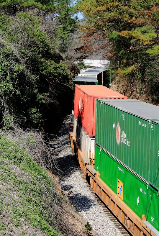 Southbound stacks in the spring Kudzu 
