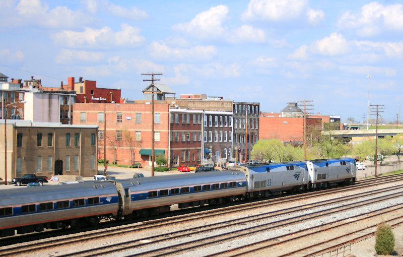 Amtrak 20, the Northbound Crescent, departs Birmingham 