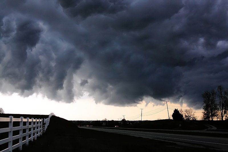 Leading Edge of Storm, Northern Mercer County