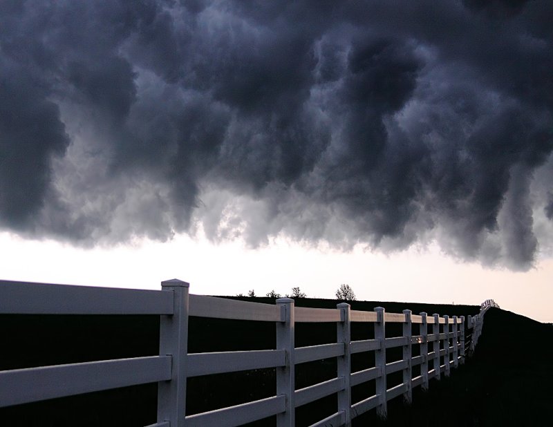 Leading Edge of Storm, Northern Mercer County