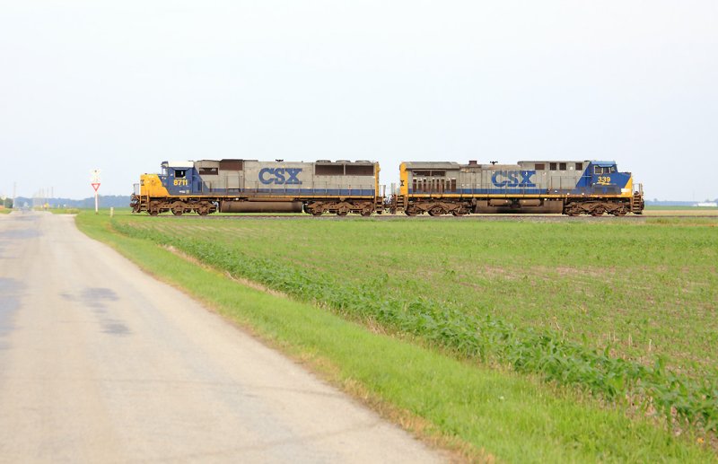 Northbound local on the former Monon near Francesville Indiana 