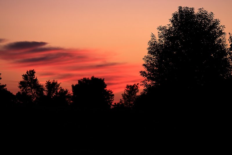 Sunset from the Front Porch 