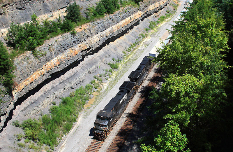 Looking down on NS 170 