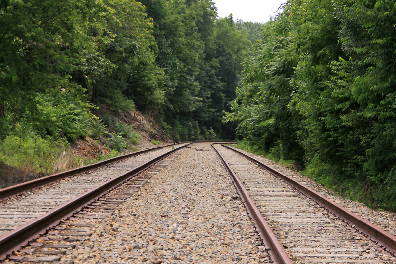 Rusty Rail at the top of Saluda Mountain 