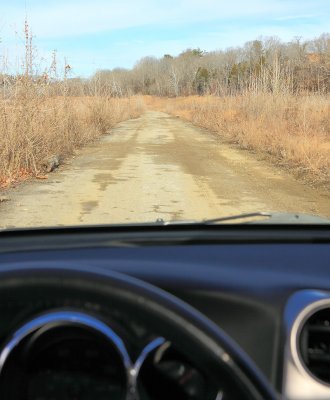 Driving old US 27, which has been under the waters of Lake Cumberland  since the 1950's