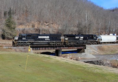 A local working the branch at Black Wolf WV 
