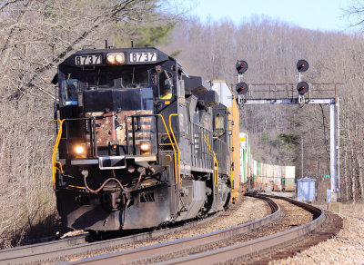 Northbound 224 rolls down the valley at CP Southfork 