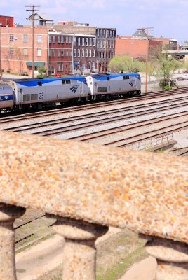 Amtrak #20, downtown Birmingham 