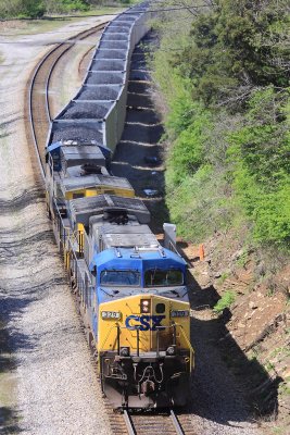 NS 70K shoves loads of Eastern KY coal into the power plant at Brown 