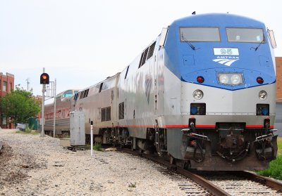 The Amtrak Derby special lays over at Louisville Union Station 