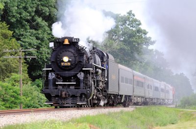 Roaring up the former C&O mainline