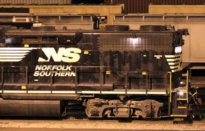NS  #5020  spends the night in the East yard at Danville