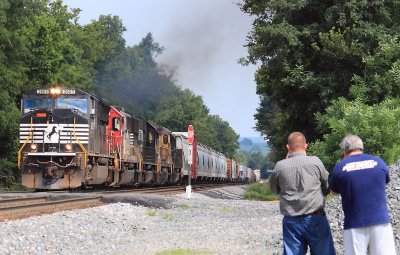 Henry and Gary shooting the NS 143 near Palm KY