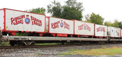 NS 048, the Ringling Brothers Circus train  Blue Unit