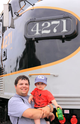 Caleb & Noah Herndon with  NS 4271 at Grand Junction