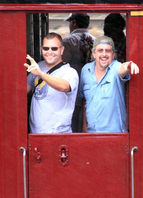 TJ & Steve on the last 630 mainline trip of Railfest weekend