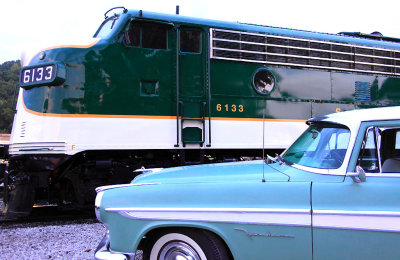 Southern 6133 & a 1955 Desoto Firedome 