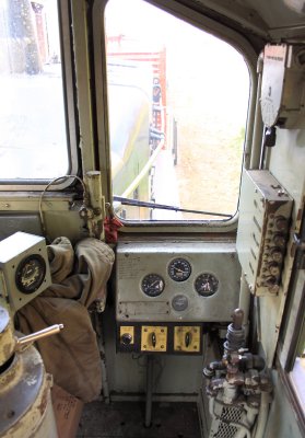 A mix of old and new in the cab of #4
