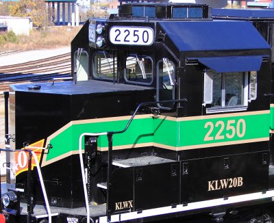 KLWX 2250, the new Green rebuild from the Knoxville Locomotive works