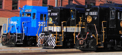 CR, SR, & N&W GP30's at the Link Museum 