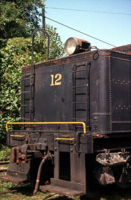 Rear of #12's tender..notice the fire hook still sitting on the deck 