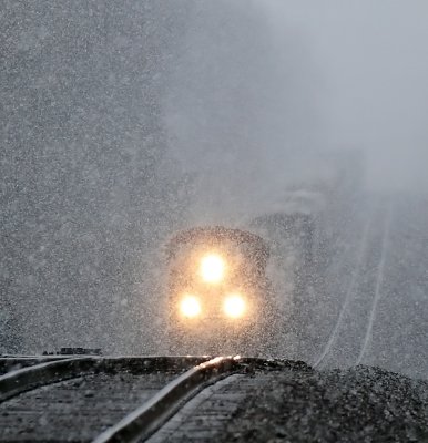 A Triangle of light in the snow..NS 142 at Gradison 