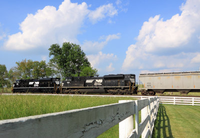 A pair of SD70Ace's lead Westbound 55A at Vanarsdale 