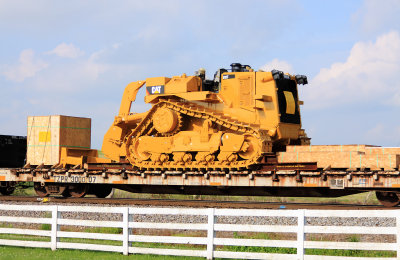 A CAT dozer in kit form, on NS R-55