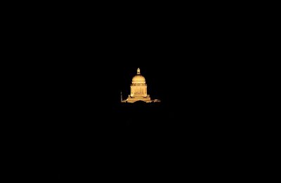 The Kentucky state Capital at night 
