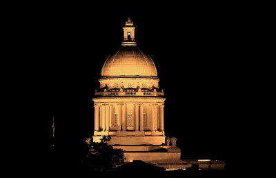 The Kentucky state Capital at night