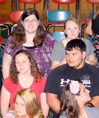 Lindsay Harrod (top Left) at Honors day 