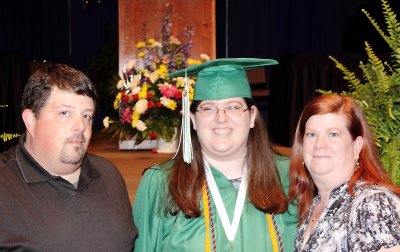 Emmett, Lindsay and myself at graduation 