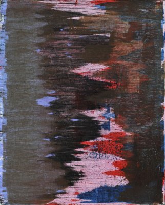 acrylique sur toile, marouflée sur bois, 40x50 triptyque II, 2011