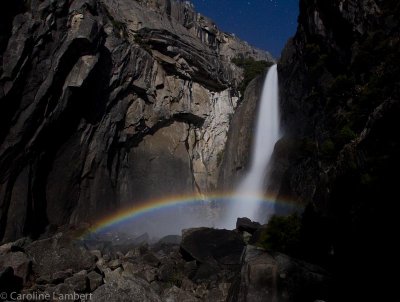 Yosemite Falls with Moonbow