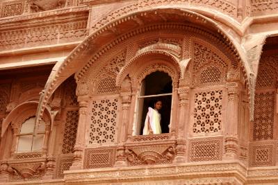 Woman in Mehrangarh Fort