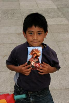 Boy with Virgin Mary