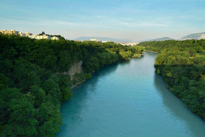 Rhone River at dusk #1