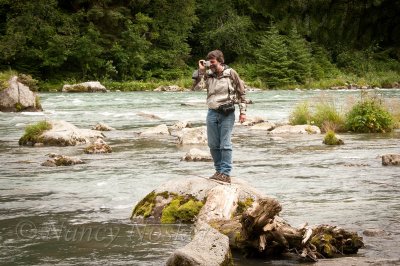 The photographer Chilkoot River
