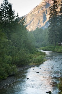 Fish creek  to south