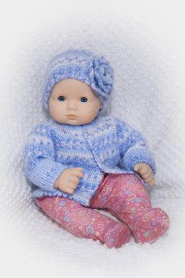 Boo Berries Sweater And Hat For 15-16 Baby Doll